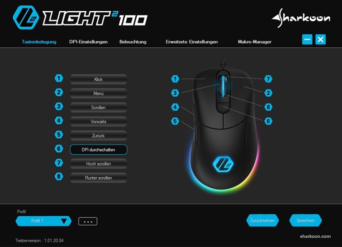 Sharkoon Light2 100 Software1