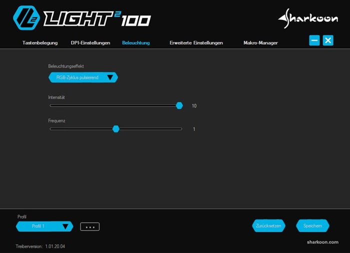 Sharkoon Light2 100 Software3