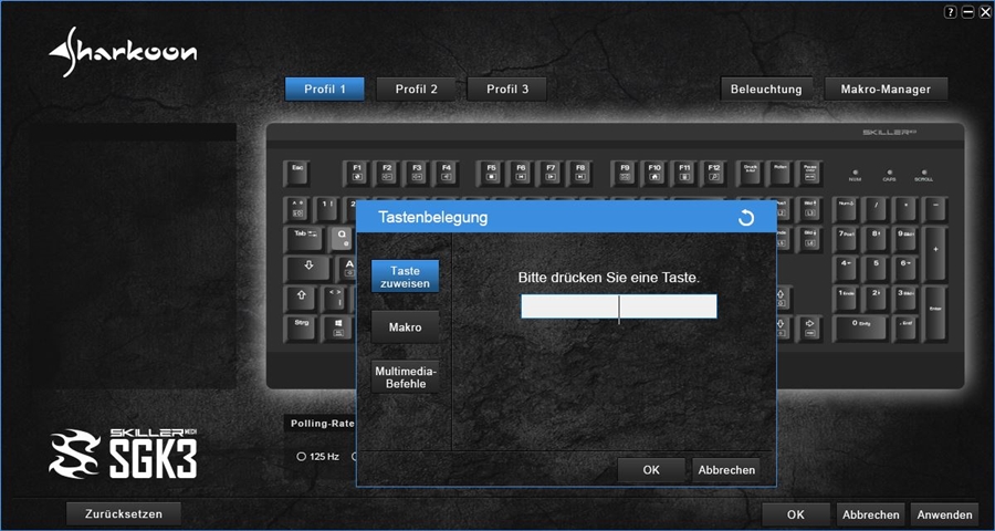 Sharkoon Skiller Mech SGK3 Software 2