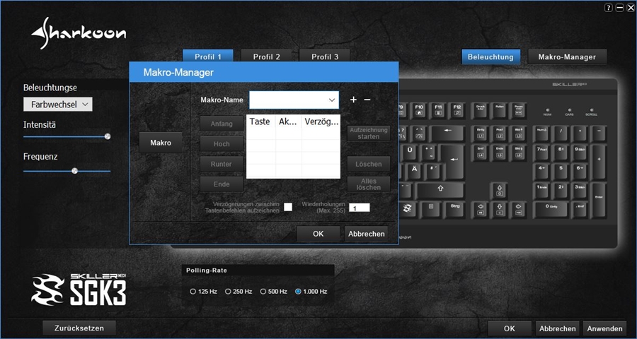 Sharkoon Skiller Mech SGK3 Software 5
