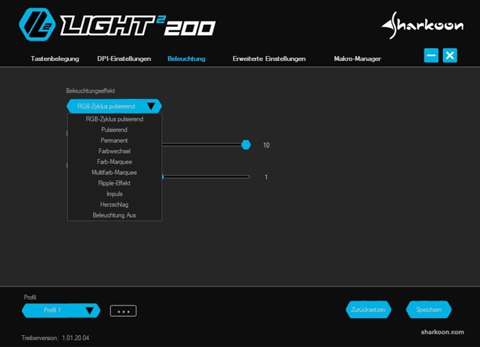 Sharkoon Light2 200 Software 9
