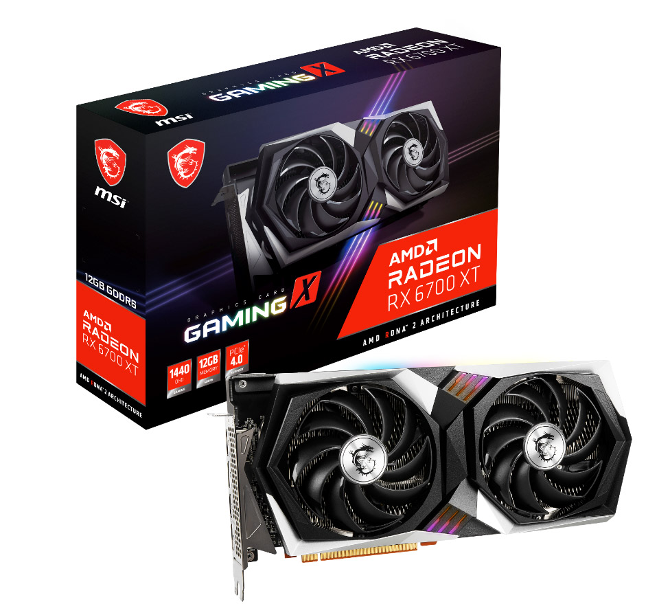 msi custom amd gaming serie 6700xt