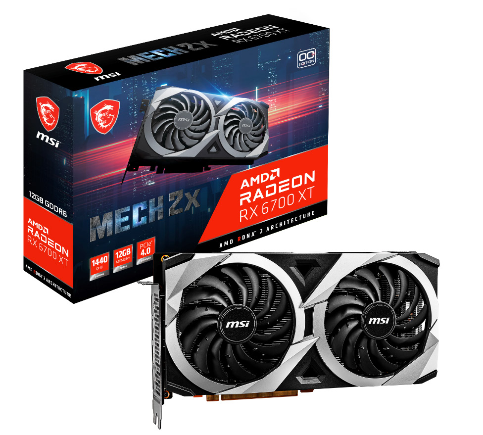 msi custom amd mech serie 6700xt