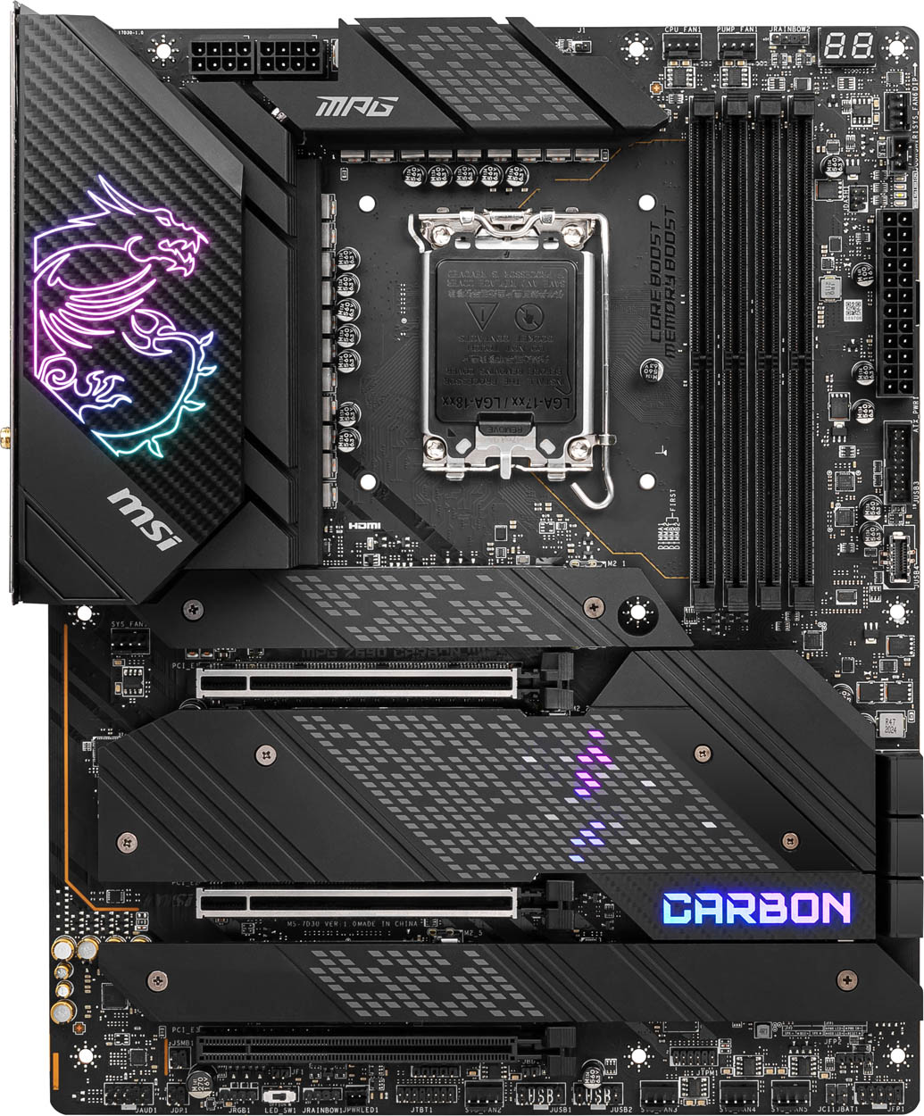 msi mpg z690 carbon wifi 2d rgb