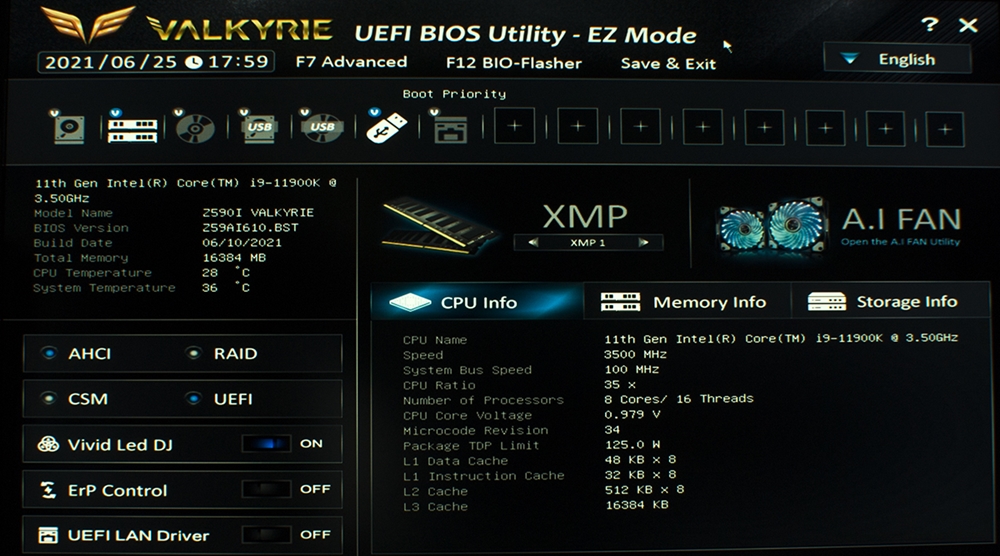 Biostar Z590I Valkyrie Bios 1