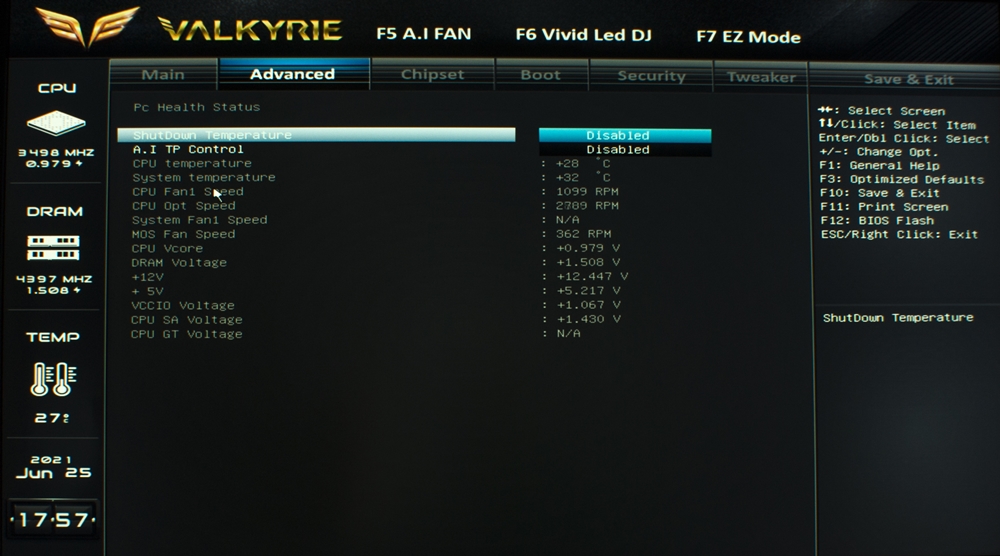 Biostar Z590I Valkyrie Bios 10