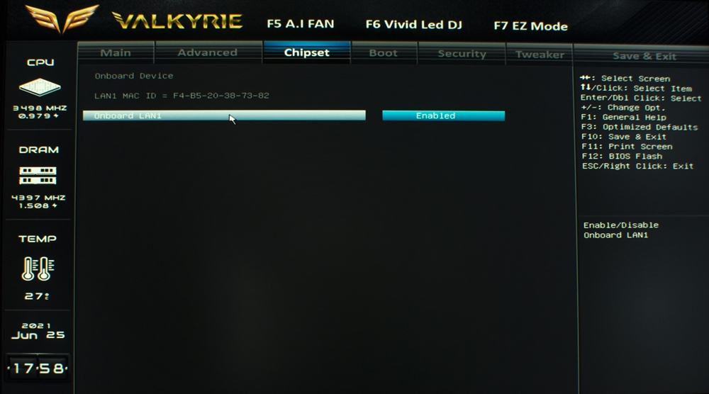Biostar Z590I Valkyrie Bios 20