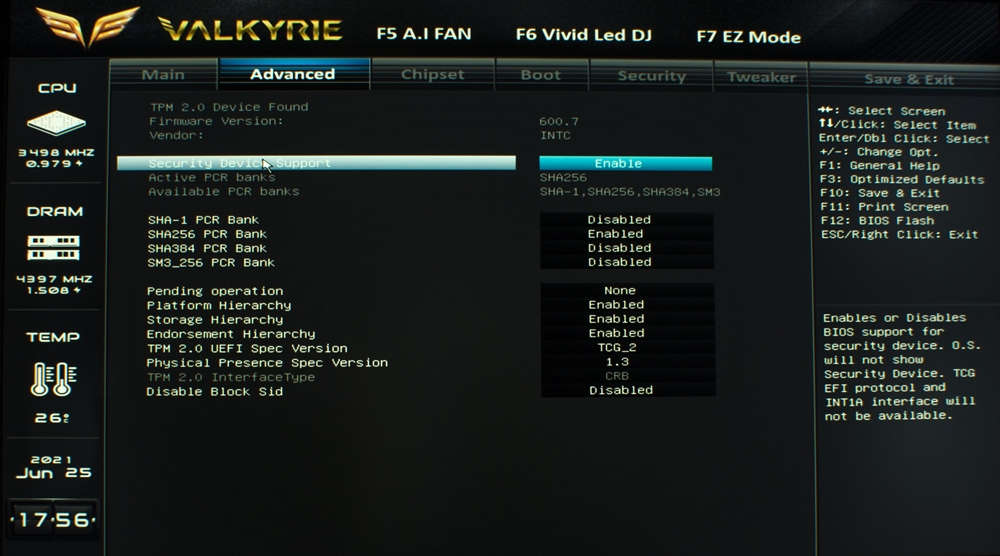 Biostar Z590I Valkyrie Bios 8