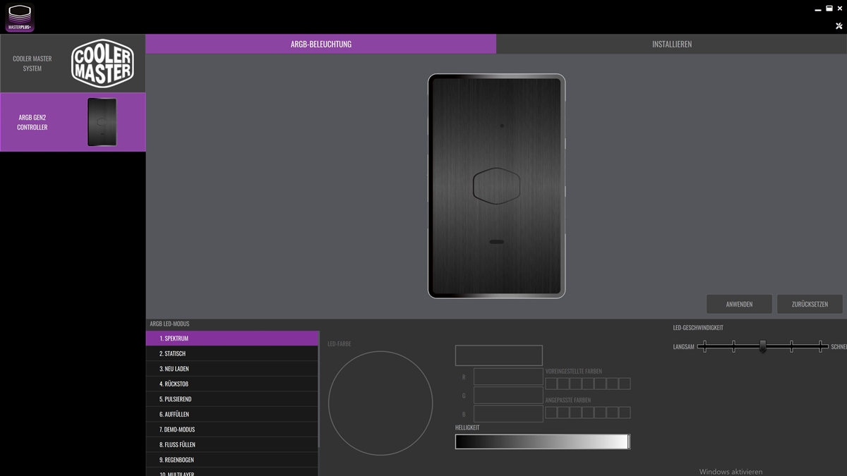 Cooler Master MasterLiquid ML240 Illusion Masterplus Software 2