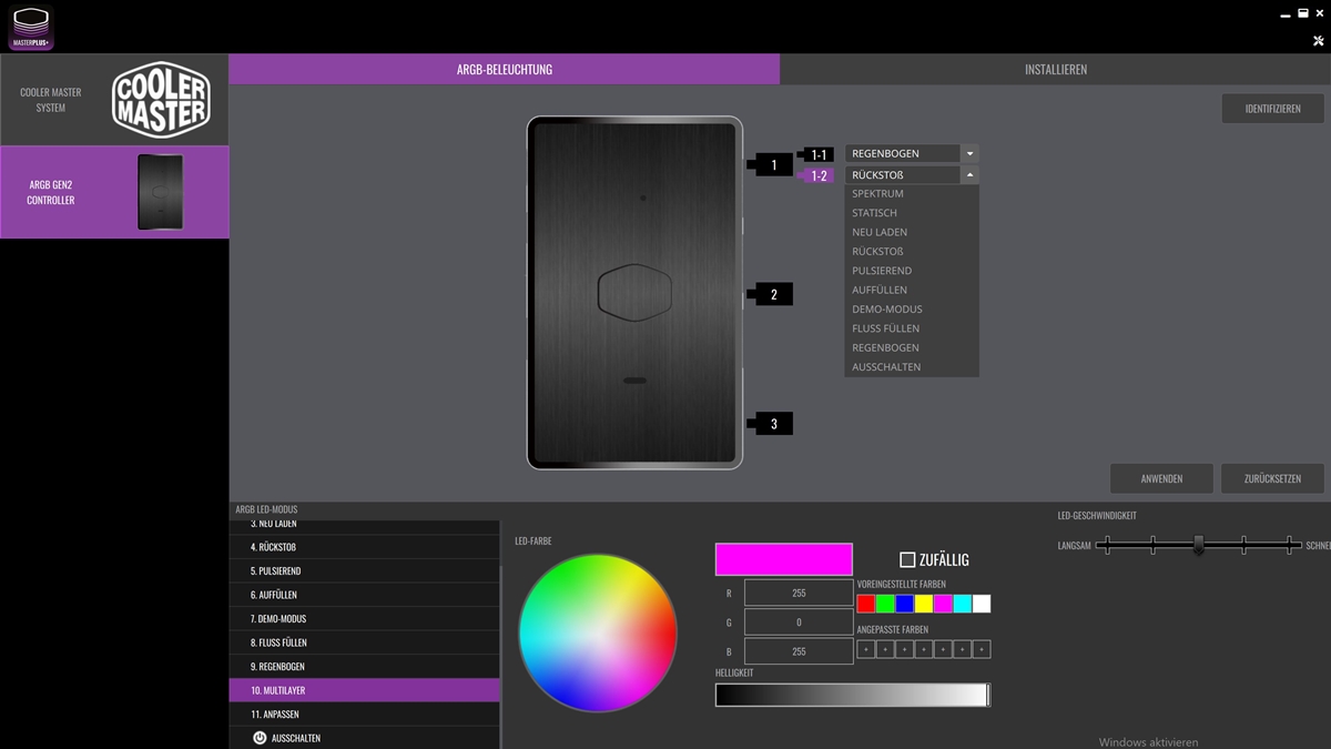 Cooler Master MasterLiquid ML240 Illusion Masterplus Software 4