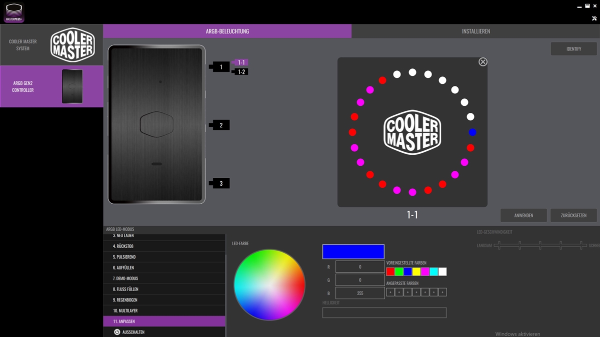 Cooler Master MasterLiquid ML240 Illusion Masterplus Software 6