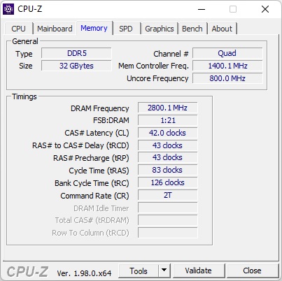 CPU z Dominator RAM overclocking