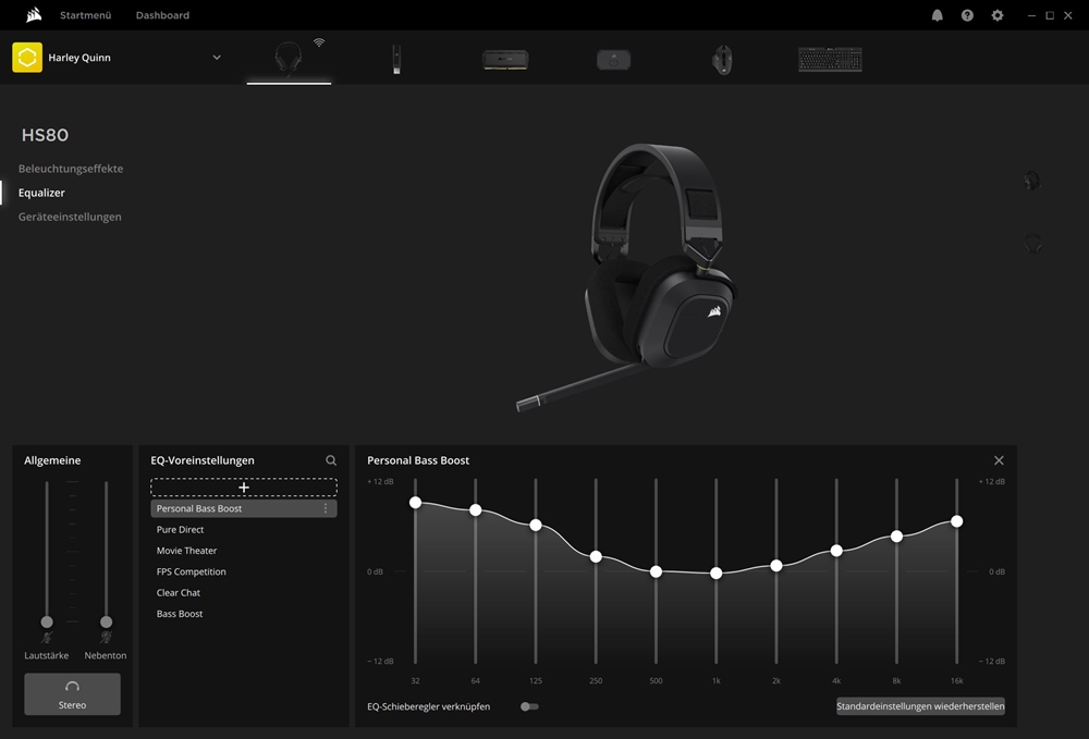 Corsair HS80 RGB Wireless ICUE 6