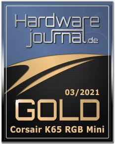 Corsair K65 RGB Mini award
