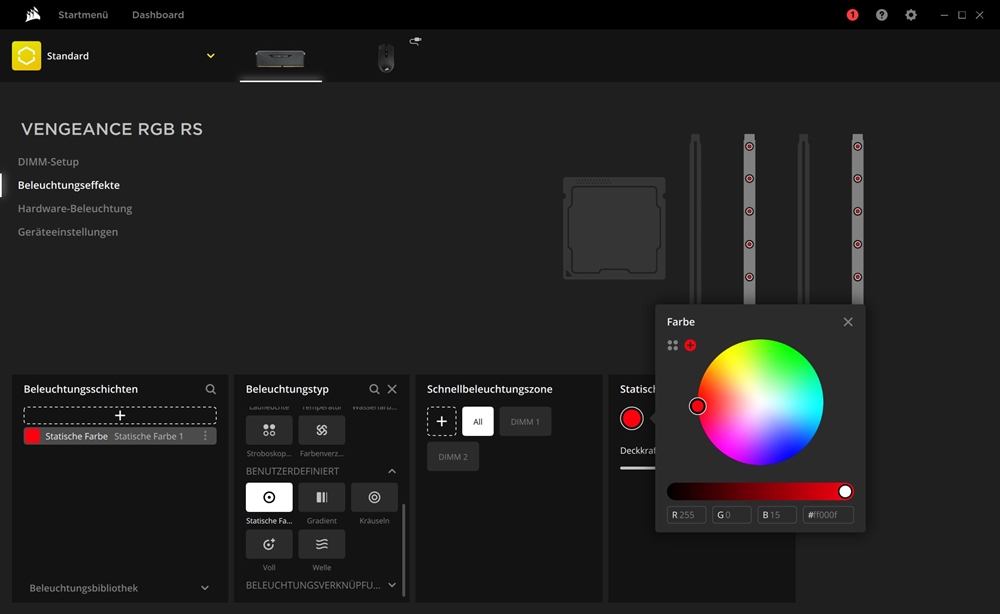 Corsair Vengeance RGB RS DDR4 3600 ICUE 4