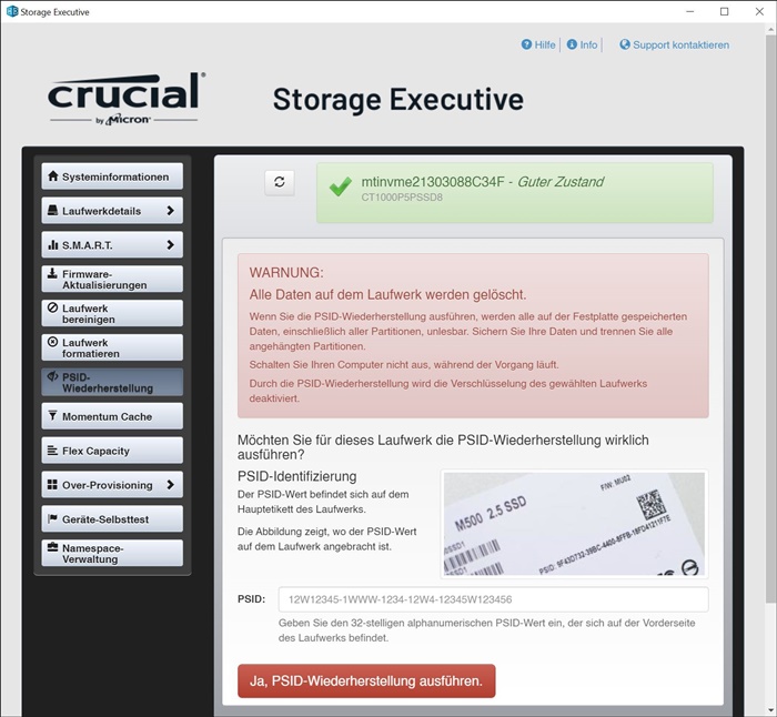 Crucial P5 Plus Storage Executive 7