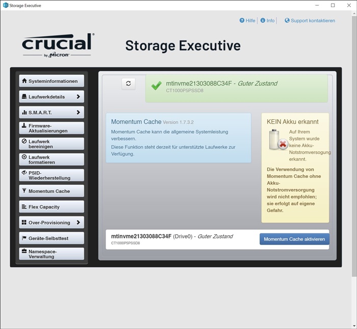 Crucial P5 Plus Storage Executive 8