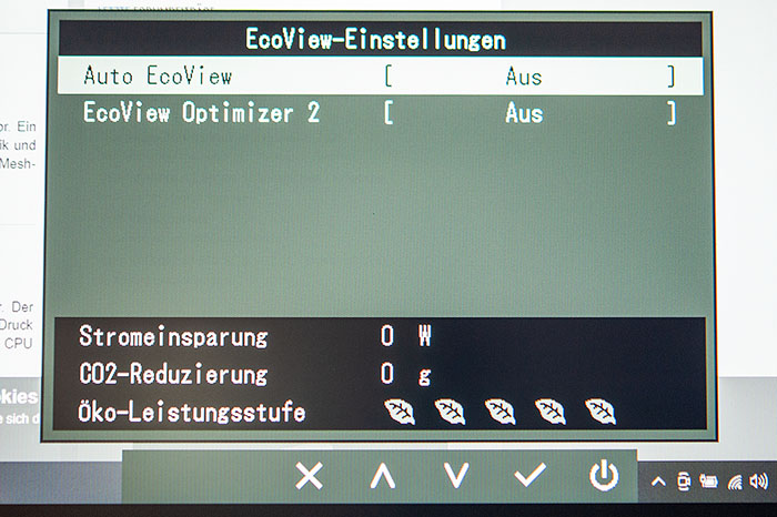 Eizo EV2485 menue 1k
