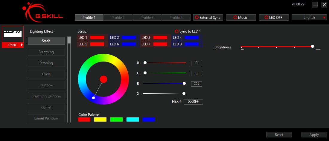 G Skill Trident Z Lightning Control 1