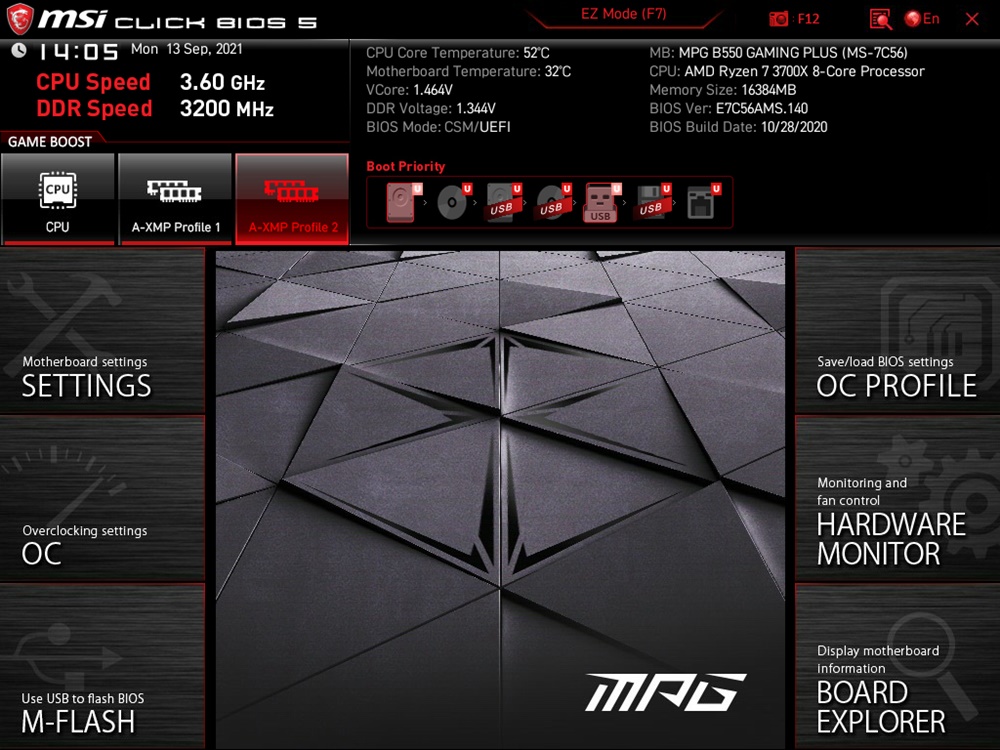 MSI MPG B550 Gaming Plus Bios 6