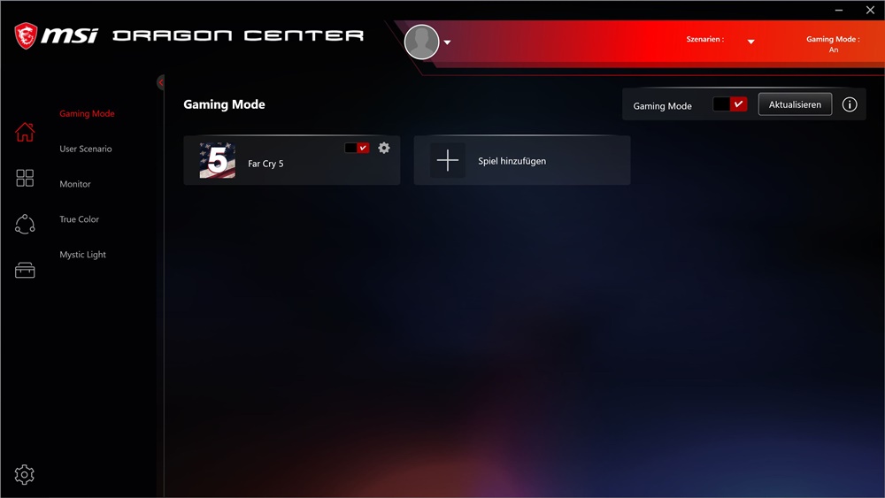 MSI MPG B550 Gaming Plus Dragon Center 1