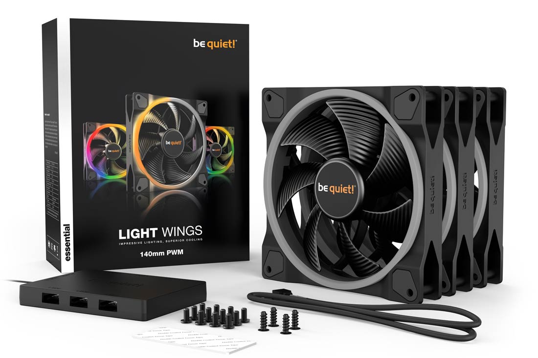 be quiet Light Wings 140mm PWM Triple Pack 02