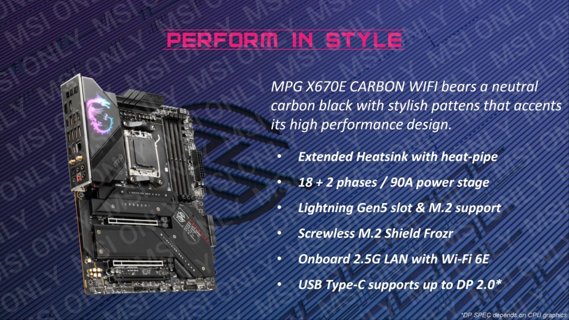 MSI MPG X670E CARBON WIFI 1