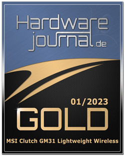 MSI Clutch GM31 Lightweight wireless gold award k