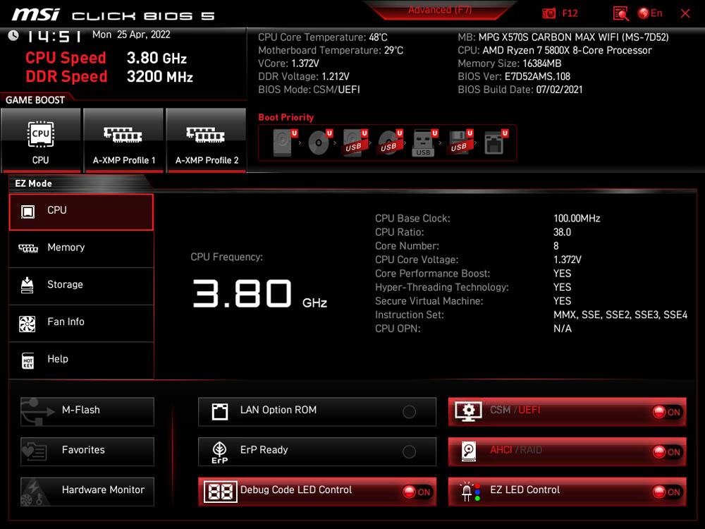 Msi Mpg X570s Carbon 4