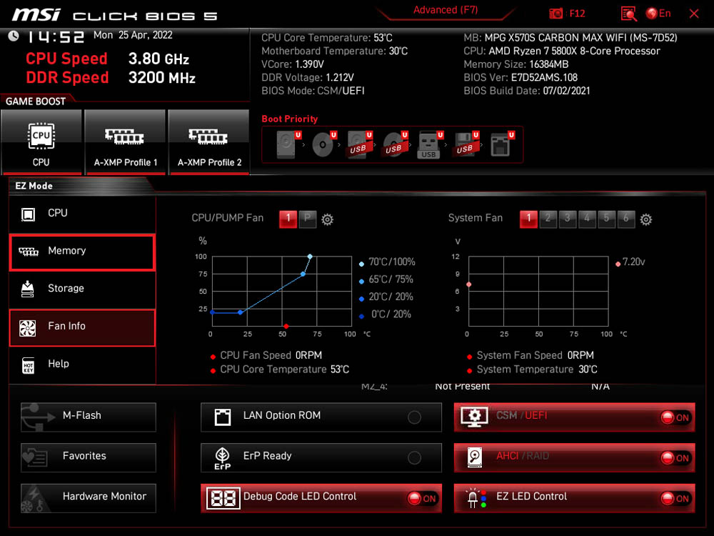 Msi Mpg X570s Carbon 7
