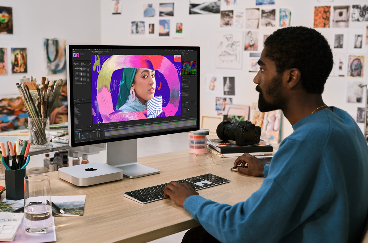 Apple Mac mini M2 and M2 Pro lifestyle