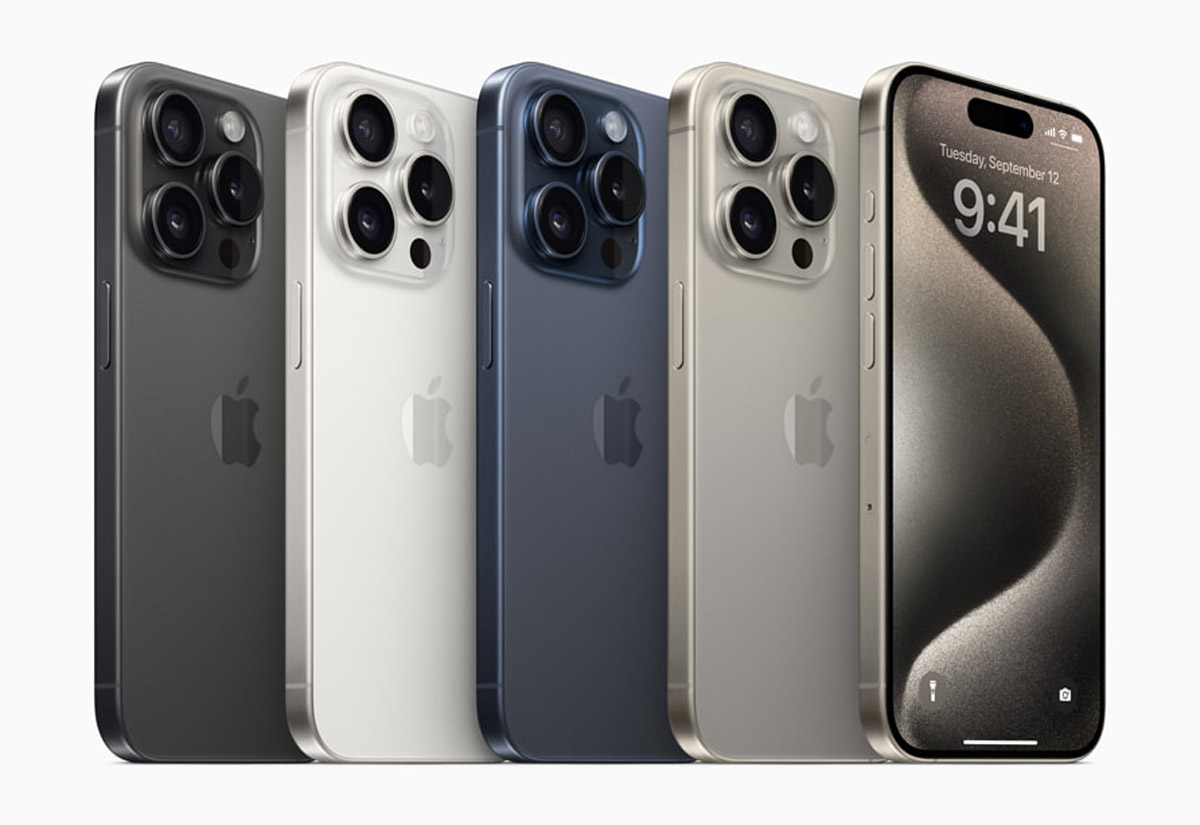 Apple iPhone 15 Pro lineup color lineup geo 230912