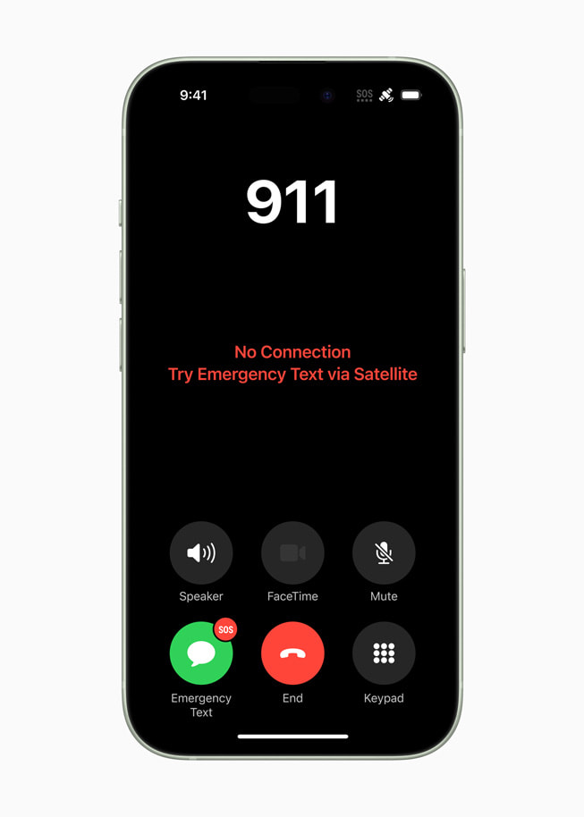 Apple iPhone 15 lineup Emergency SOS