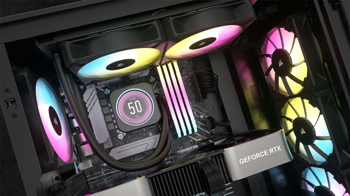 Corsair bringt Gehäuse und Kühlungen mit neuem RGB-Lüfter AF RGB