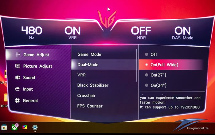 LG 32GS95UX GUI 15