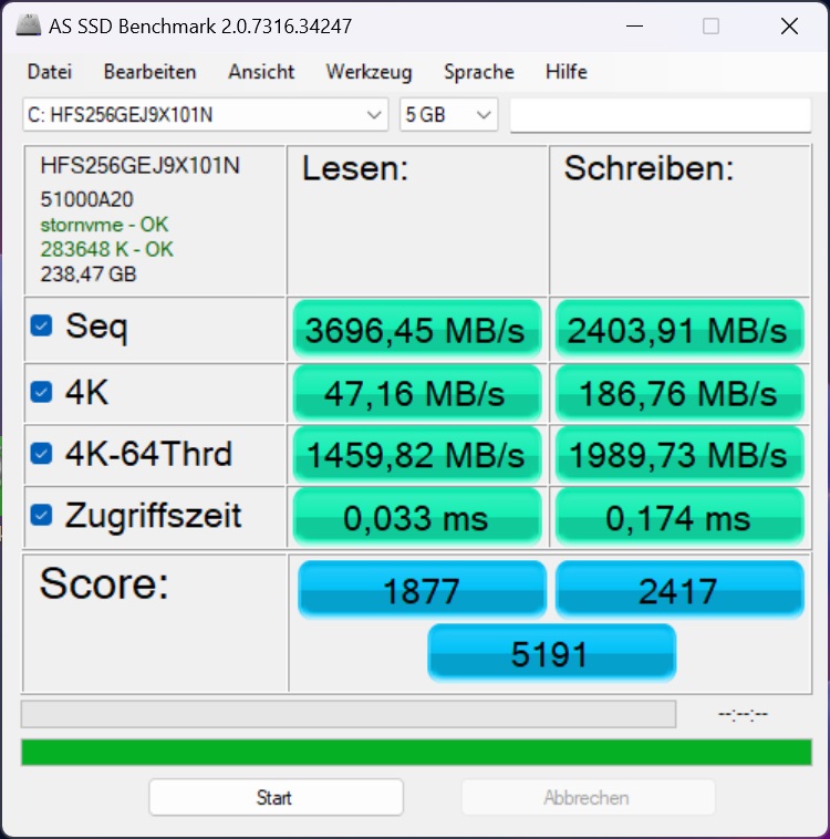 AS SSD 5GB