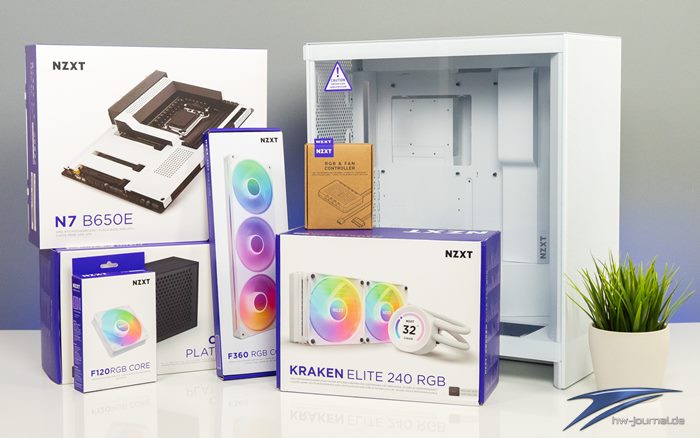 NZXT H7 Flow white Build 01
