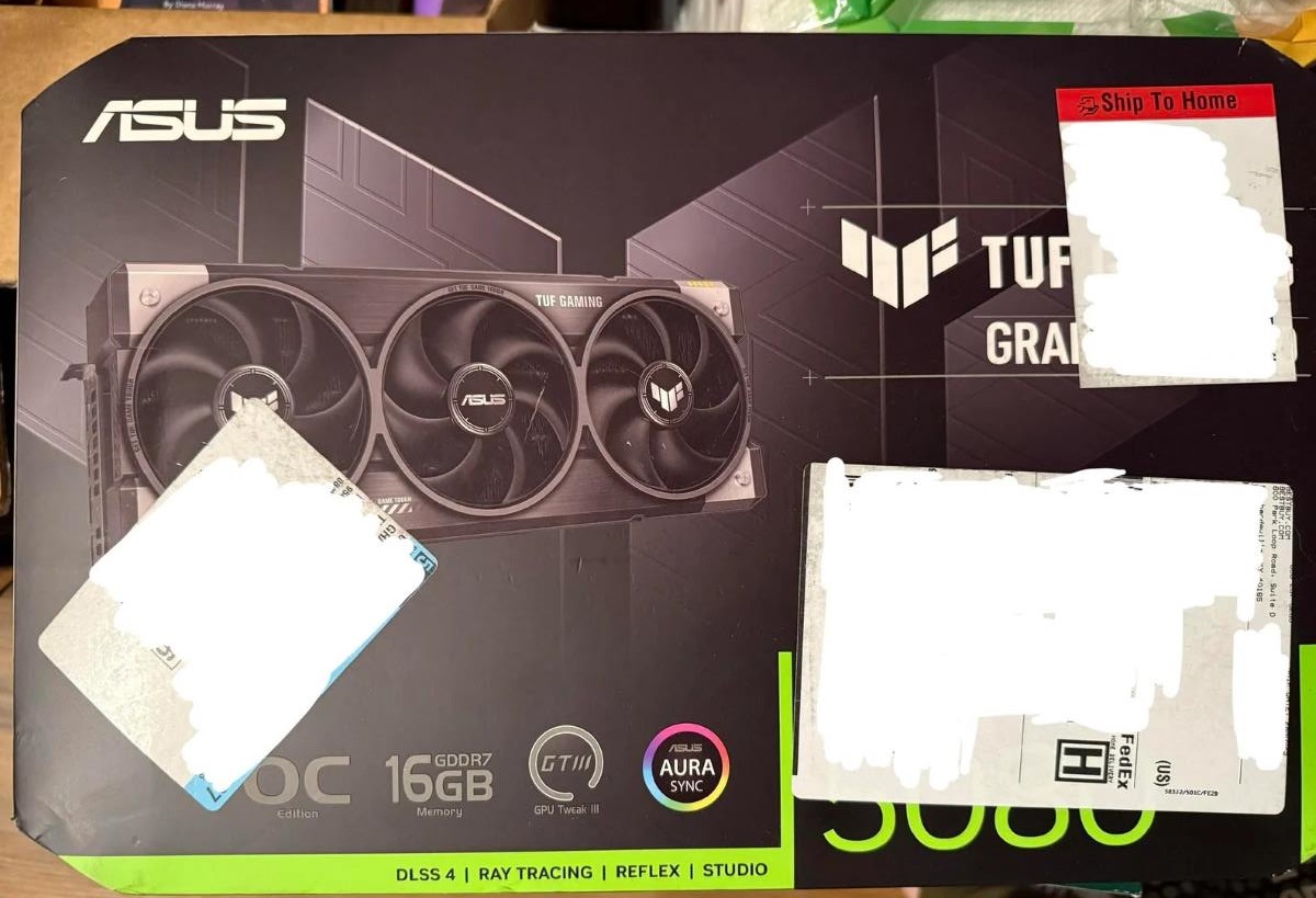 received rocks in place of asus tuf 5080 from bestbuy 02