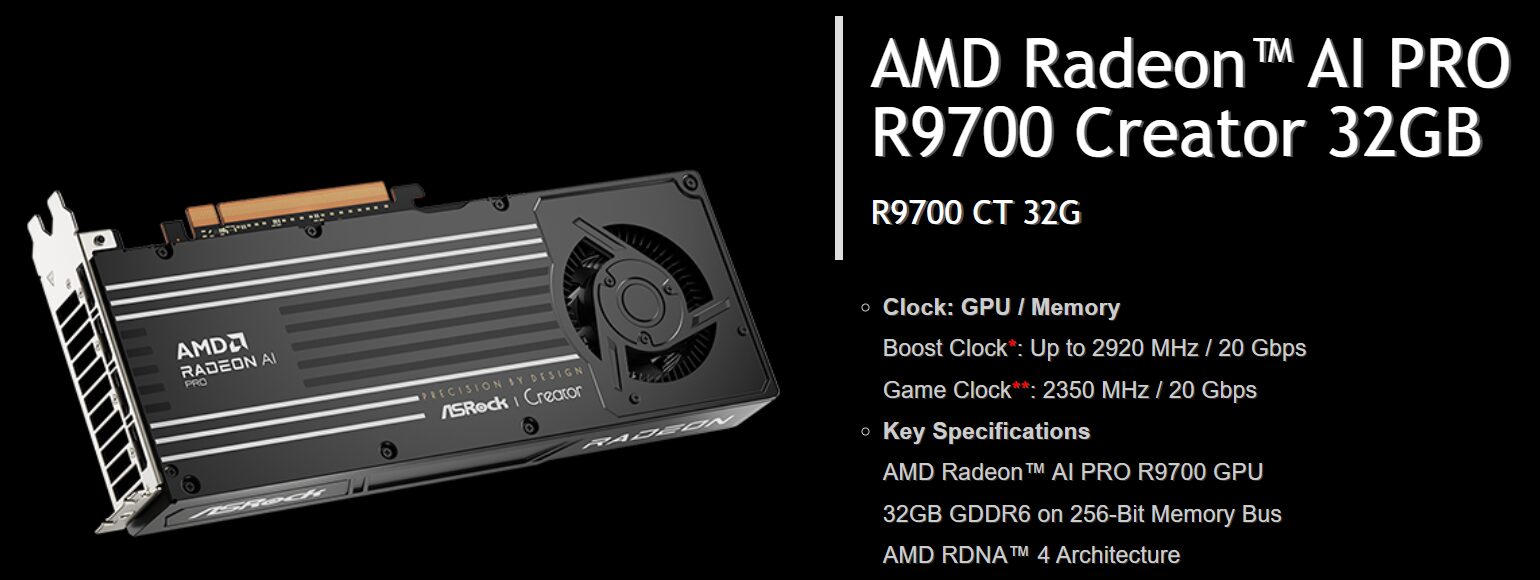 asrock radeon ai pro r9700 32gb creator 05