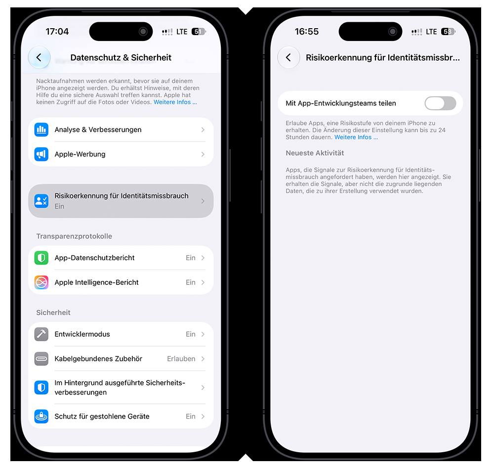 iOS 27 Riskoerkennung Betrug