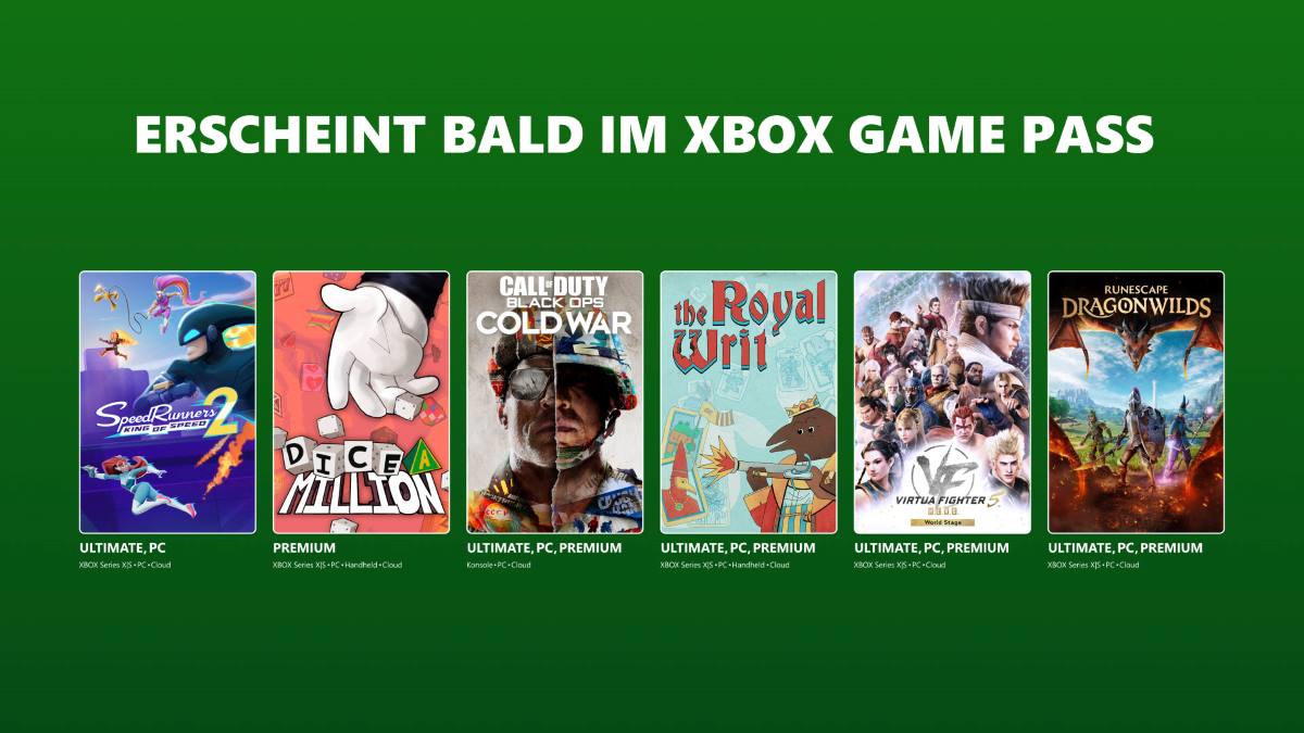 Xbox Game Pass September 2026 Titel