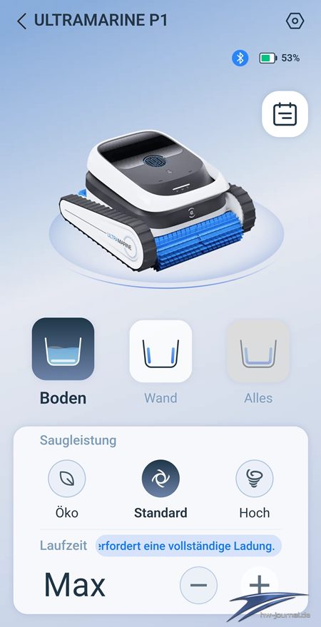 Ecovacs Ultramarine P1 App 16