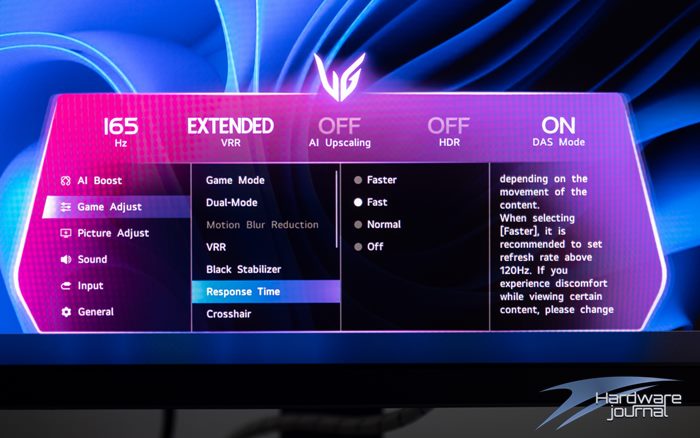 LG 27GM950B GUI 07