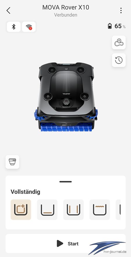Mova Rover X10 app 02