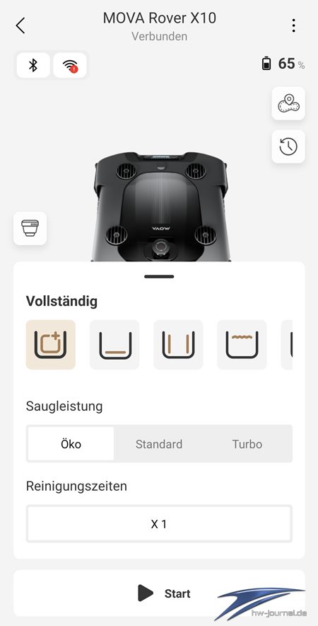 Mova Diver A10 App 03