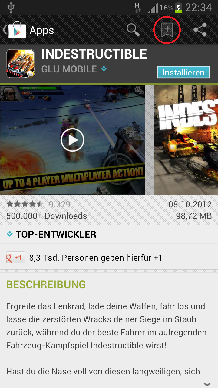 Google Play Store Wunschlisten 3