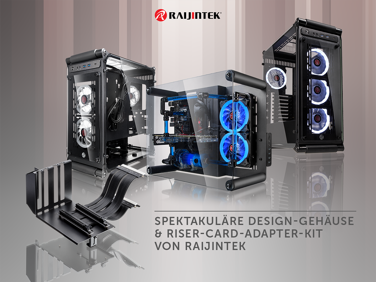 Raijintek Paxx S Paean M Coeus Elite TC Gehause Gesamt