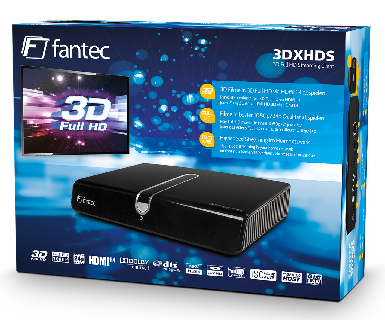 FANTEC 3DXHDS Verpackung